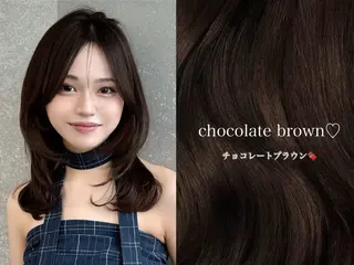 ミディアム カラー rina似合わせ レイヤー/メンズのヘアスタイル