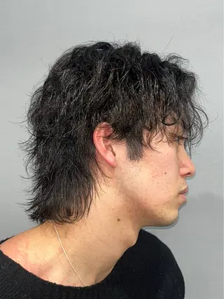 パーマ メンズ ボブモデル募集/ 青木亮太郎のヘアスタイル