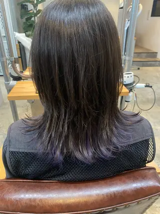 セミロング カラー 🌼ハイライト透明感 🌼maiのヘアスタイル