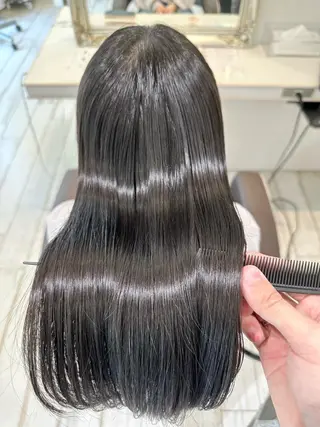セミロング 縮毛矯正専門 金井佳祐のヘアスタイル