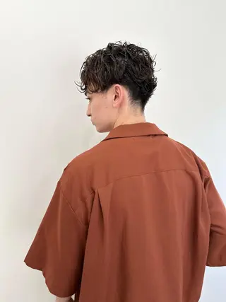 ショート メンズ 朝がラクになるパーマ トウバルタイキのヘアスタイル