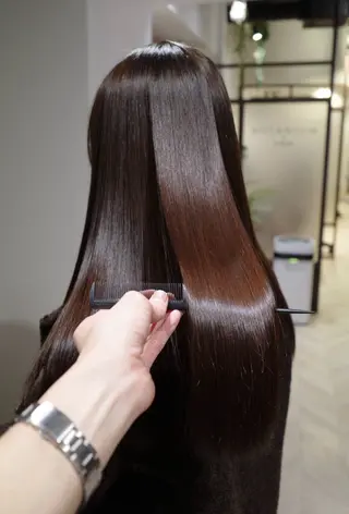 ロング BOTANIUM by Rr SALON 【ボタニウムバイアー ルサロン】所属・レイヤーカット/艶髪 /ストレート/リクトのヘアスタイル