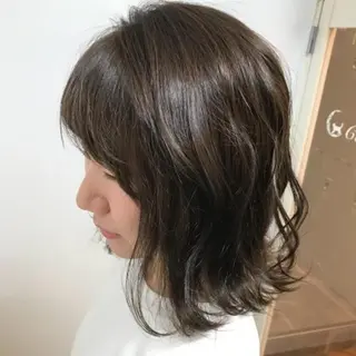 ミディアム カラー sharesalon セキケイタのヘアスタイル