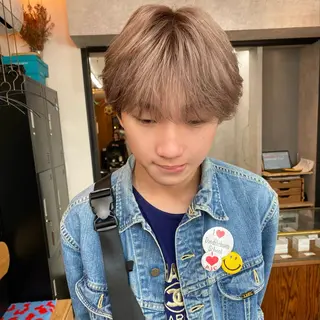 ショート カラー メンズ ダウンパーマ 【sity.ザイク】のヘアスタイル