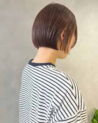 ショート カラー 🌼タッセルボブ/シ ョートmoeka🌼のヘアスタイル