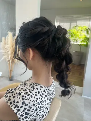 ロング 加藤 明香里のヘアスタイル