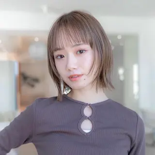 ミディアム 原宿/韓国/髪質改善 /レイヤー/ボブのヘアスタイル