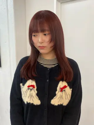 セミロング カラー ichika/福岡 /透明感カラー🤎のヘアスタイル
