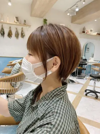 ショート カラー 🌟モテ髪ショート 🌟店長 津賀涼のヘアスタイル