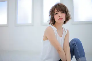 パーマ ショート/韓国ヘア 押本恵一のヘアスタイル