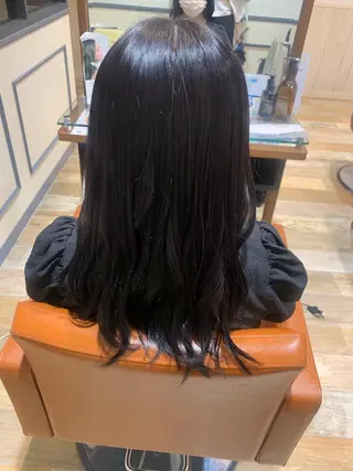 ロング カラー 須藤 向日葵のヘアスタイル