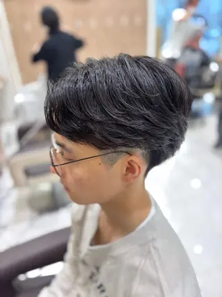 ショート パーマ 🐈‍⬛SARA🎀 メンズ縮毛矯正のヘアスタイル