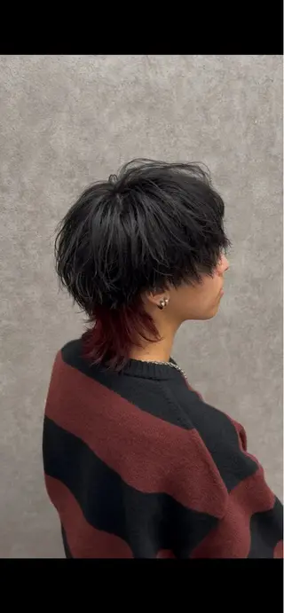 ミディアム カラー メンズ メンズウルフ特化🐺 🔥長山耕大🔥のヘアスタイル