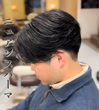 パーマ メンズ ダウンパーマ特化💎 ボブ・レイヤーりなのヘアスタイル