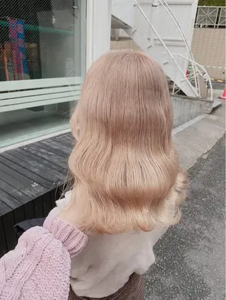 セミロング カラー 大人GAL製造機/カ ラー×エクステゆいとのヘアスタイル