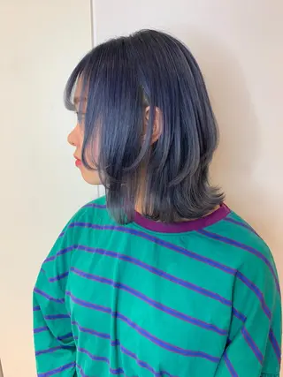 ミディアム カラー インナーエクステ渋谷 🦋KAJIのヘアスタイル