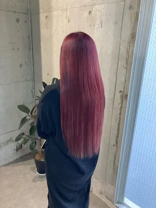 ロング カラー 髪質改善.縮毛矯正 ×韓国ヘアyukiのヘアスタイル