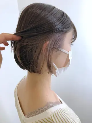 ショート カラー ☕️ベージュカラー 内藤光哉☕️のヘアスタイル