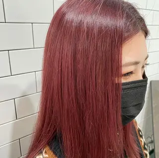 セミロング カラー 藤江 健人のヘアスタイル