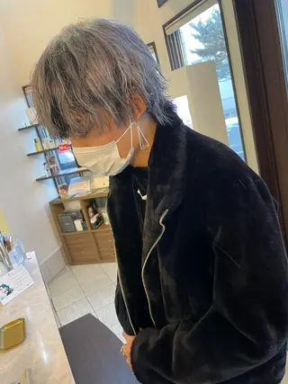 ショート カラー パーマ メンズ コレットヘアー 田中アヤノのヘアスタイル