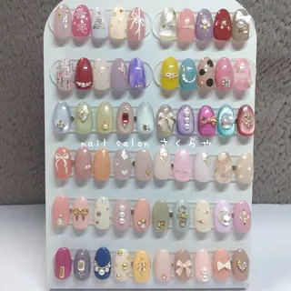 ネイル さくらや❤ パラジェル使用のネイルデザイン
