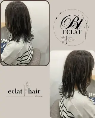 ミディアム カラー eclat hairのヘアスタイル