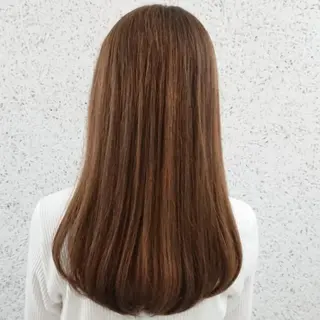 ミディアム カラー パーマ ヘアアレンジ かわい ゆうな 髪質改善/縮毛矯正のヘアスタイル