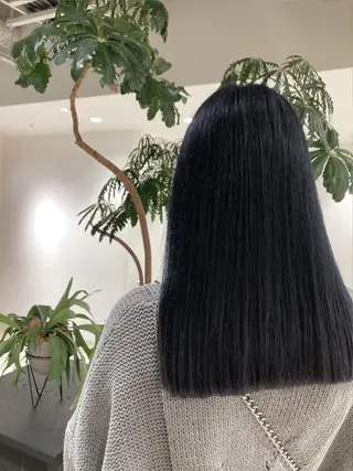 ロング カラー スキバサミを使わない カット🌼唯🌼のヘアスタイル