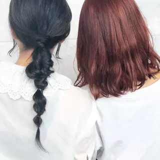 ロング カラー ヘアアレンジ yoshino yukoのマツエク・マツパデザイン