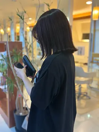 ミディアム カラー 💖改善カラー 板倉百花💖のヘアスタイル