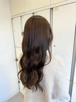 ロング カラー ブリーチなしwカラー /艶カラー/oukaのヘアスタイル
