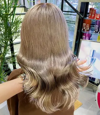 ロング カラー メンズパーマ 新宿 yudaiのヘアスタイル