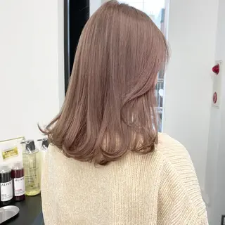 ミディアム カラー 【ブリーチカラー】 🌈ALIVE若山葵のヘアスタイル