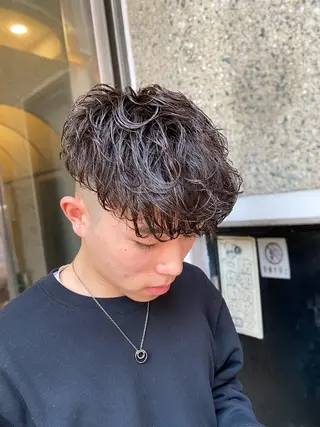 ミディアム パーマ メンズ IRIE⚡️メンズ/ パーマ⚡️北川聖也のヘアスタイル