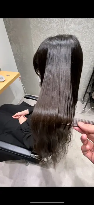 セミロング 髪質改善ヘアケア 艶髪特化/上田のヘアスタイル