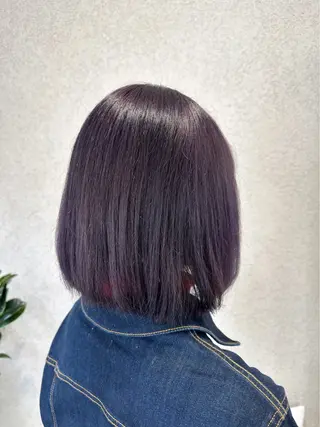 ミディアム カラー 阿部 美咲のヘアスタイル