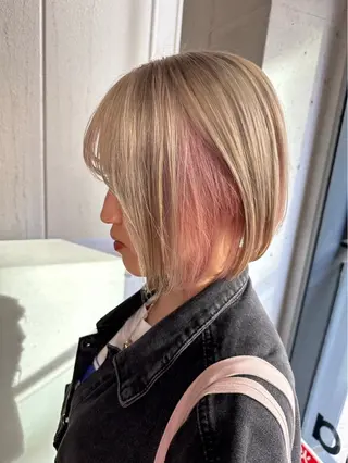 ショート カラー 韓国ヘア🎀 /♡𝓝𝓸𝓪♡のヘアスタイル