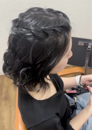 ショート カラー ヘアアレンジ カラーモデル募集 ☘️もえな☘️のヘアスタイル