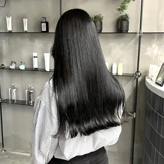 ロング カラー YUIKA☆髪質改善 小顔カット艶カラーのヘアスタイル
