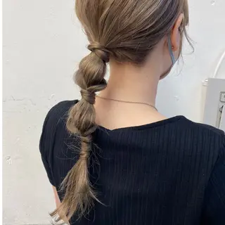 セミロング 多田 まりやのヘアスタイル