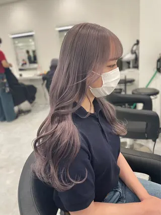 セミロング カラー 渋谷人気1位✨カラー 縮毛、髪質改善のヘアスタイル