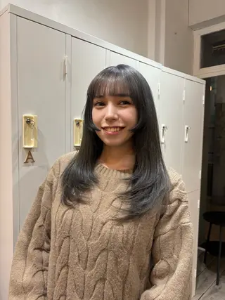 ロング 🧸似合わせデザイン ほそいけいこ🧸のヘアスタイル
