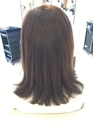 ミディアム カラー ヘアアレンジ 金子 富士のヘアスタイル