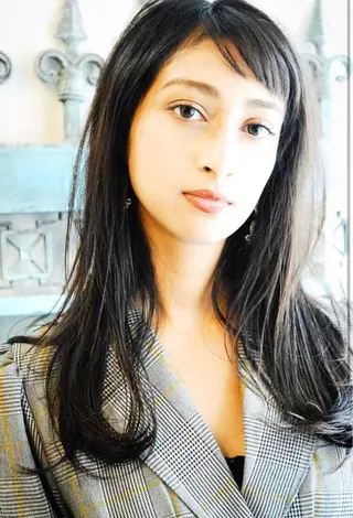 ロング カラー パーマ ヘアアレンジ 表参道Lise おおいしおりのヘアスタイル
