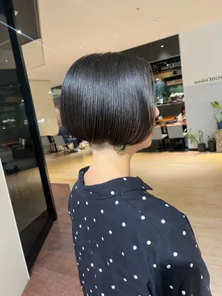 ショート マンツーマン 縮毛矯正/マユコのヘアスタイル