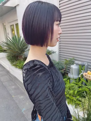 ショート 透明感カラー🌿ボブ ✨飛田　ケイのヘアスタイル