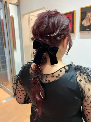 ロング ヘアアレンジ 柴田 綺音のヘアスタイル