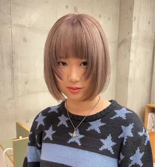 カラー ヒビキ/モテ×愛され /ブリーチ特化のヘアスタイル