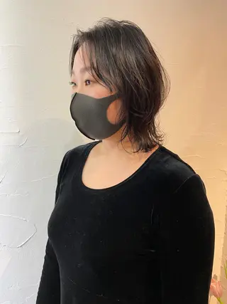 ミディアム パーマ 高橋 愛美のヘアスタイル