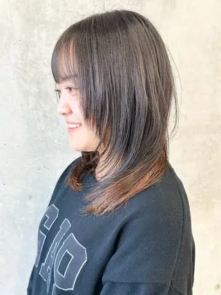 ミディアム ボブ/ゆるふわ ボブパーマ/とういのヘアスタイル